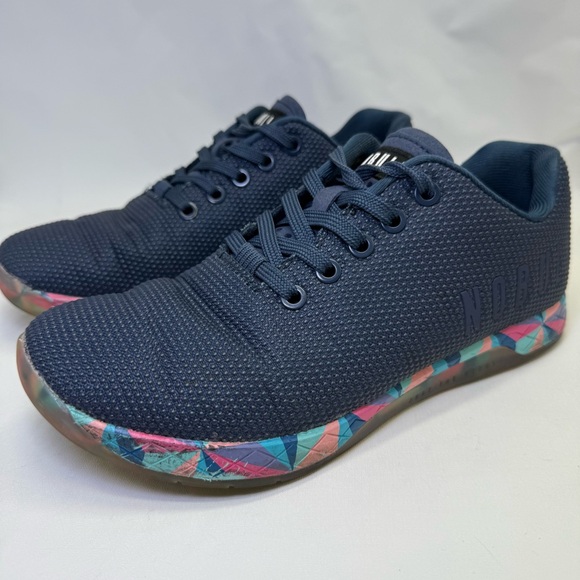 NoBull Navy Prism Trainers shoes sneakers Workout lifting gym shoes Women’s 8 - Picture 2 of 15